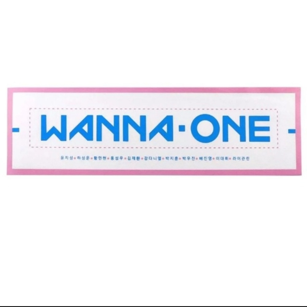 Kpop Wanna One Concert Banner